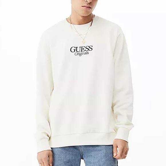 New Guess Originals Ecru Crewneck 